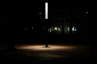 Illuminated city at night