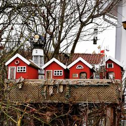 Houses against sky