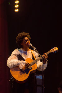 Young man playing guitar