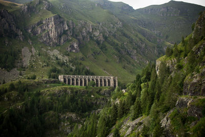 A ruined dam in italy