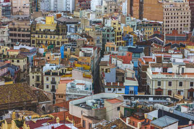 High angle view of cityscape