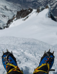 Scenic view of snowcapped mountain