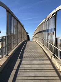 Low angle view of bridge against sky