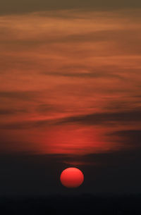 Scenic view of sunset sky