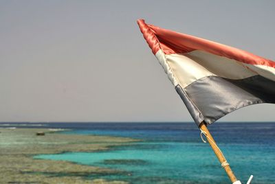 Close-up of sea against sky