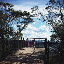 People walking on footpath