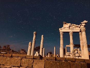 Old ruins of temple against sky