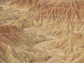 Full frame shot of rocky mountains in desert