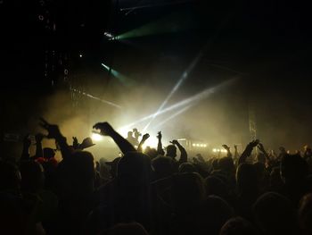 Crowd at music concert