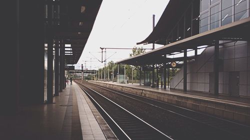 Railroad station platform