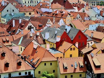 High angle view of townscape