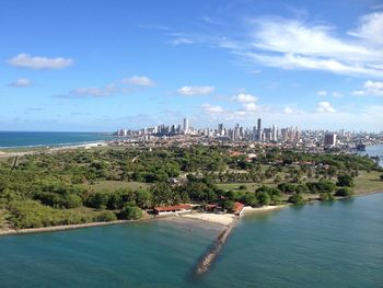 View of city at waterfront