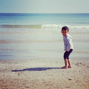 Boy on beach