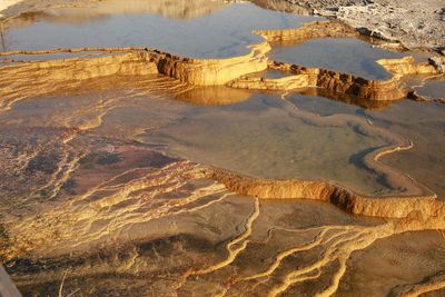 High angle view of a lake