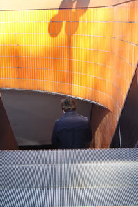 View of escalator