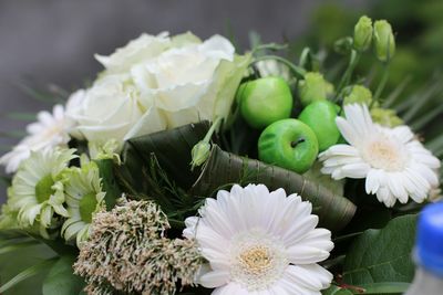 Close-up of wedding flowers
