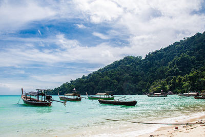 Scenic view of sea against sky