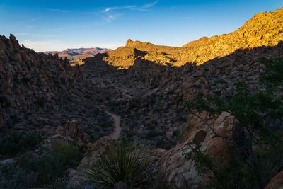 Scenic view of mountain against sky in big bend national park - texas