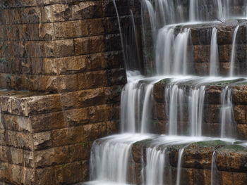 Scenic view of waterfall