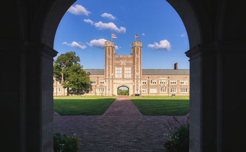 View of historical building