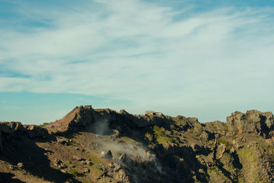 Scenic view of mountain against sky