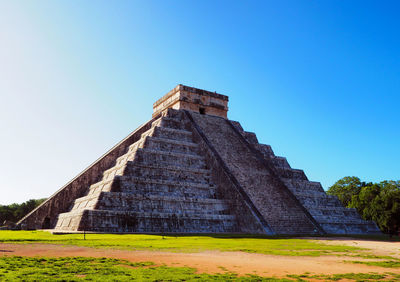 Built structure against clear blue sky