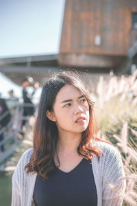 Portrait of a beautiful young woman