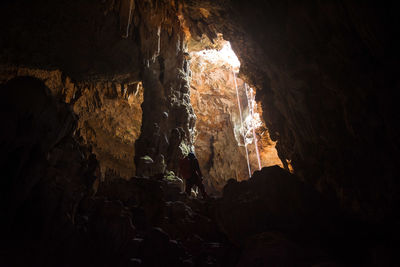 Low angle view of cave