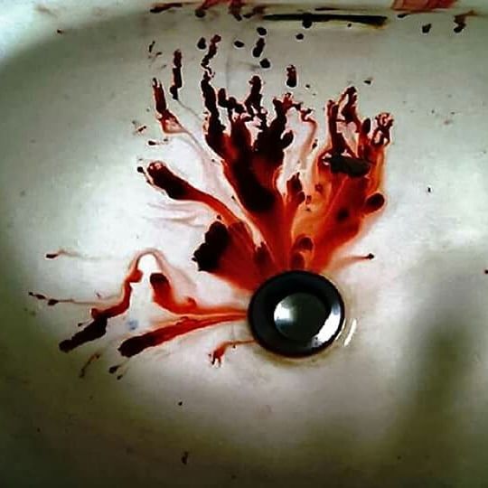 blood, fear, violence, aggression, horror, indoors, spooky, water, close-up, drop, no people, red, bizarre, splattered, studio shot, messy, emotion, human blood