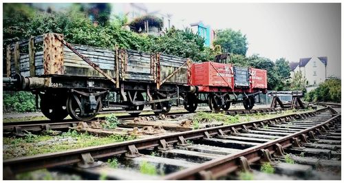 Train on railroad track