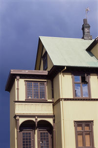 Low angle view of building against sky