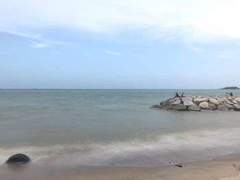 Scenic view of sea against sky