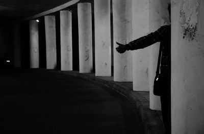 Empty road along trees