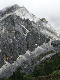 Scenic view of rocky mountains