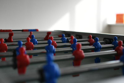 Close-up of foosball