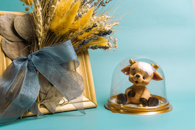 Close-up of stuffed toy on table