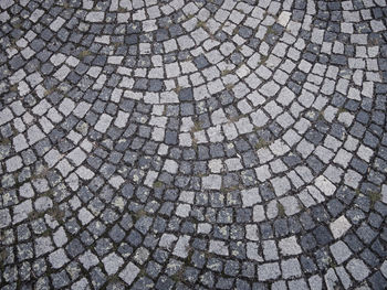 Full frame shot of cobblestone street