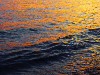 High angle view of rippled water