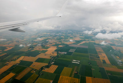 Aerial view of landscape against sky