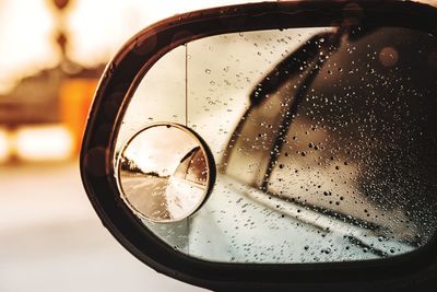 Close-up of water in glass