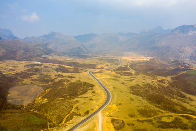 Scenic view of landscape against sky