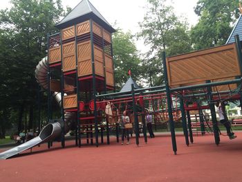 Woman walking in park