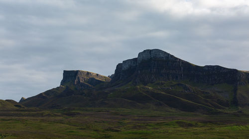 Scenic view of mountain against sky