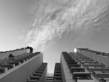 Low angle view of buildings against sky