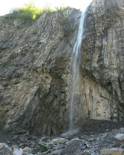 Scenic view of waterfall