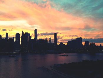 Cityscape at sunset