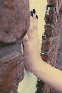 Close-up of human hand