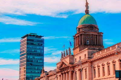 Low angle view of building against sky