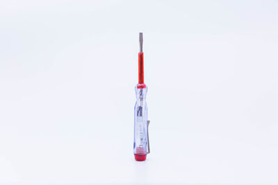 Close-up of crane against white background