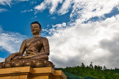 Dordenma, one of the tallest buddha statues of the world in thimphu, bhutan